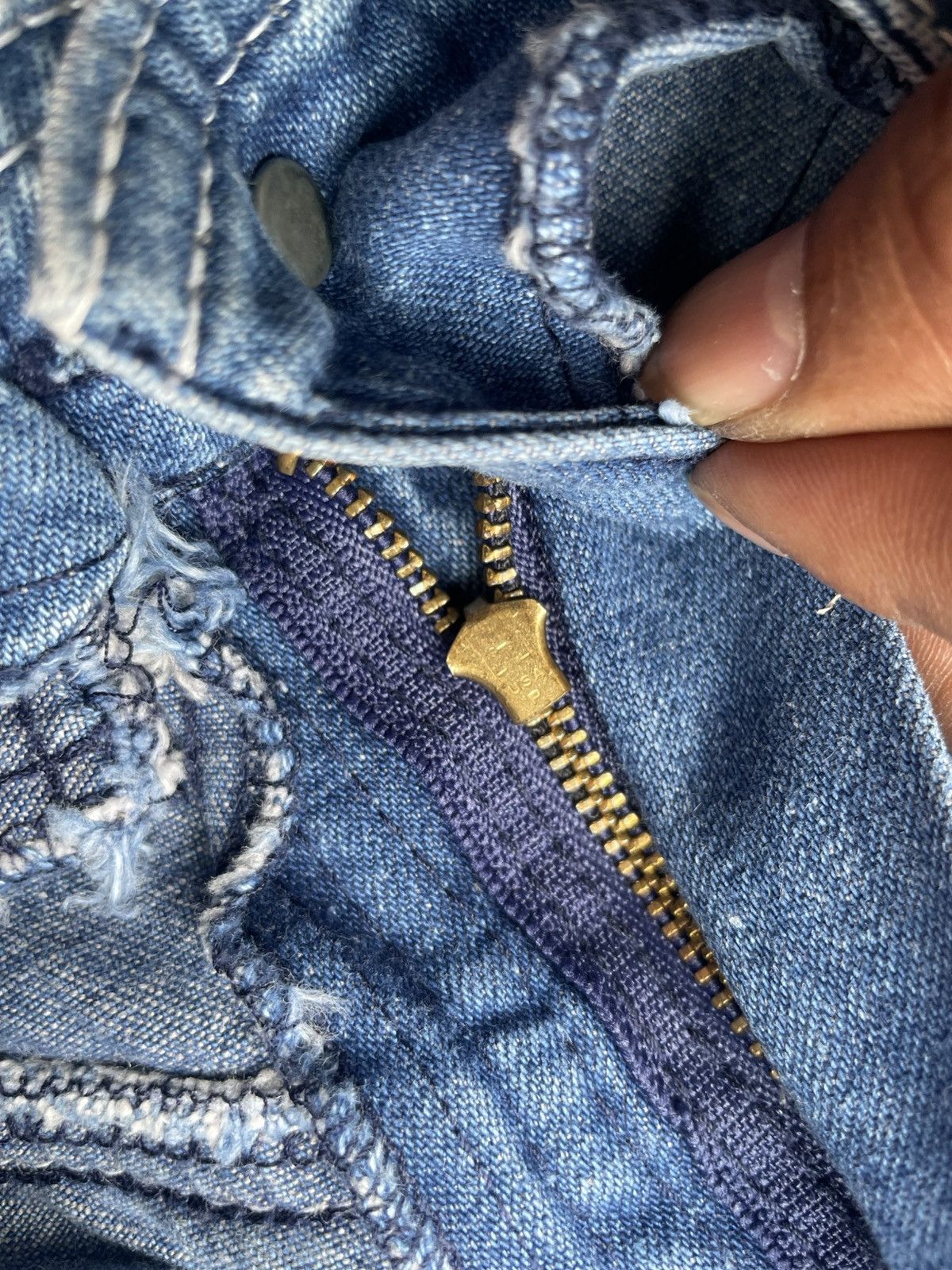Vintage Vintage Rag City Blues Denim Size 26" / US 2 / IT 38 - 14 Thumbnail