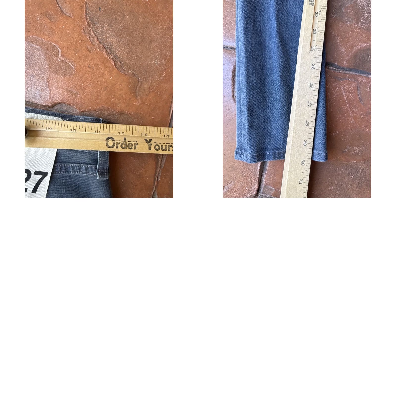 Rag & Bone Rag & Bone Skinny Jeans Women’s 27 Croxley Stretch Denim 5-Pocket City USA Slimming Jeans Gray Cotton Polyester Machine Washable Size 27" / US 4 / IT 40 - 8 Thumbnail