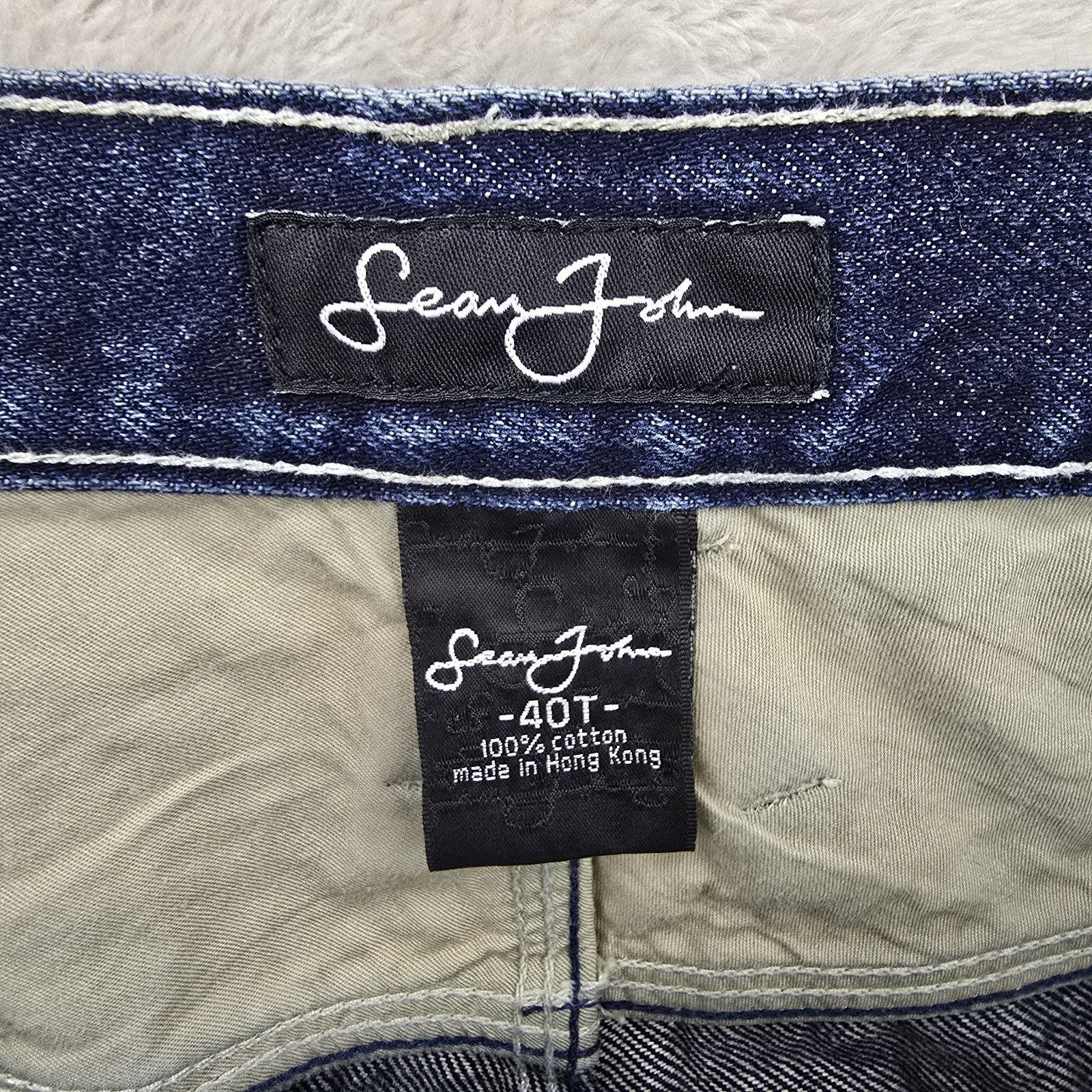 Sean John Vintage Sean John Jeans Mens 40x31 Baggy Skater Hip Hop Y2K Size US 40 / EU 56 - 6 Thumbnail