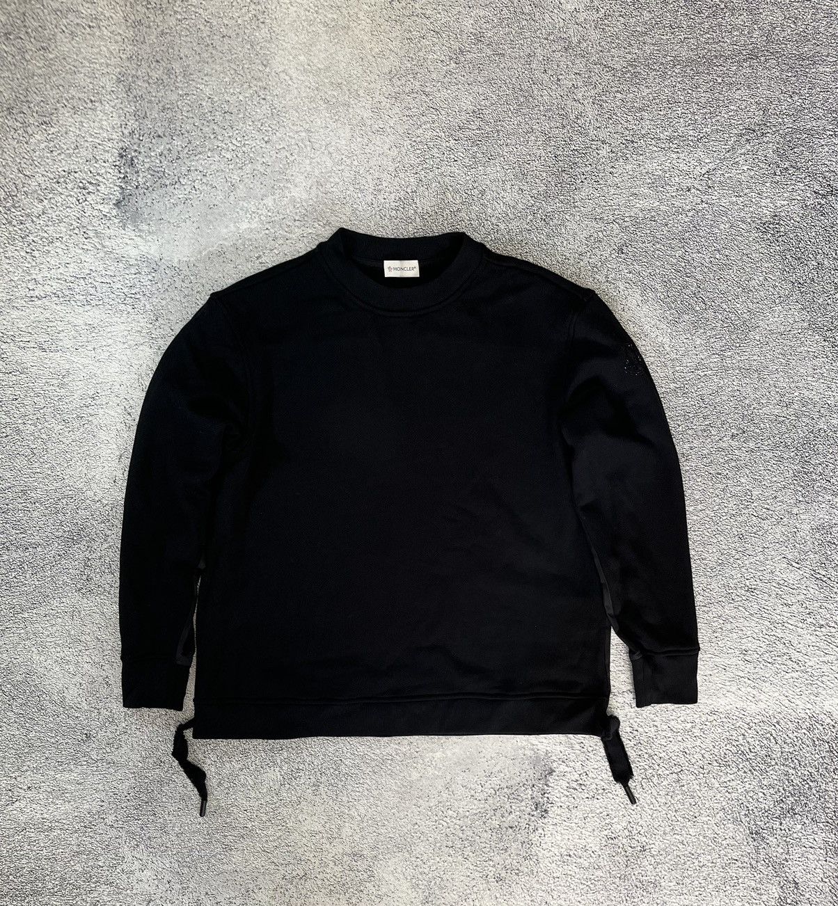 Moncler Moncler Women Sweatshirt Sweater Black Logo Polyester SizeXS Size XS / US 0-2 / IT 36-38 - 1 Thumbnail