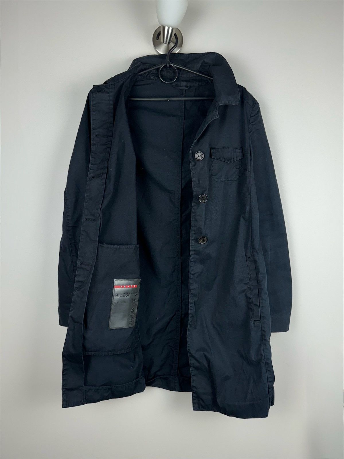 Prada × Vintage Vintage trench coat Prada original luxury casual item Size S / US 4 / IT 40 - 1 Thumbnail