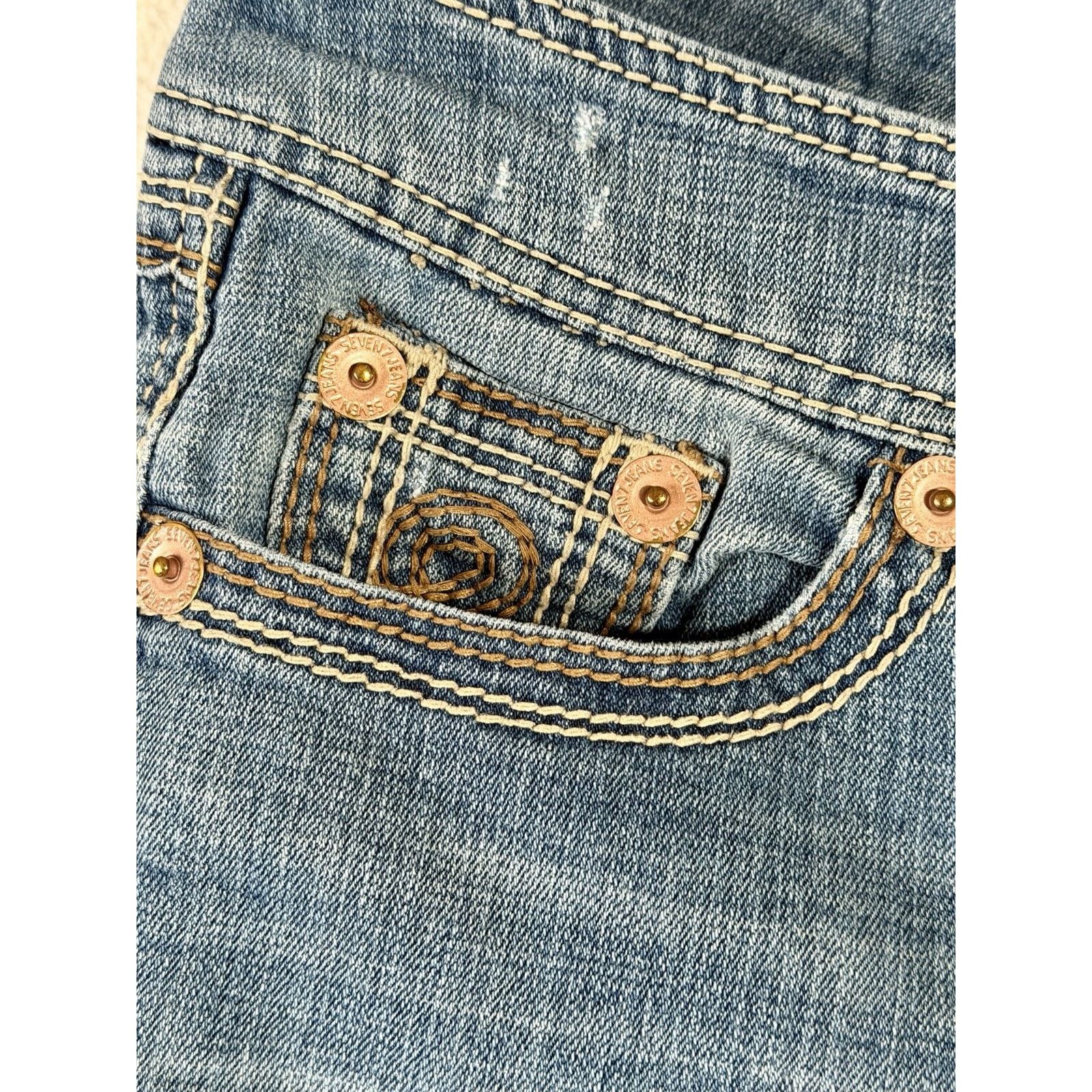7 For All Mankind 7 For All Mankind Women's Size 30Bootcut Jeans Low Rise Size 30" / US 8 / IT 44 - 5 Thumbnail