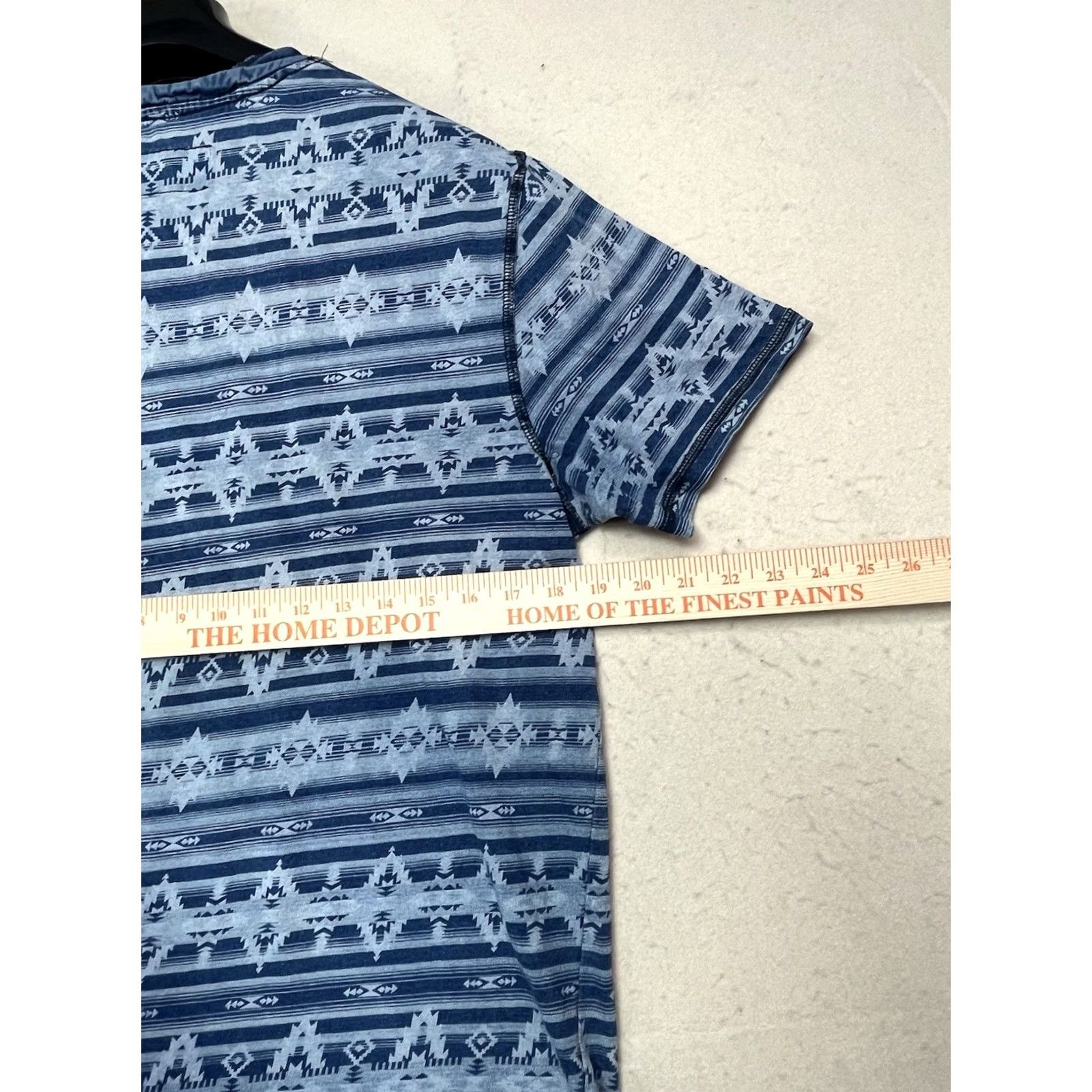Vintage Lucky Brand Mens Medium Blue Polo Shirt Western Aztec Tribal Size US M / EU 48-50 / 2 - 3 Thumbnail
