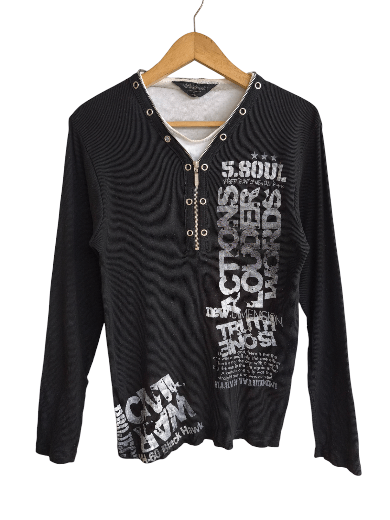 If Six Was Nine Beaumere eyelet poem Longsleeve Size US M / EU 48-50 / 2 - 1 Thumbnail