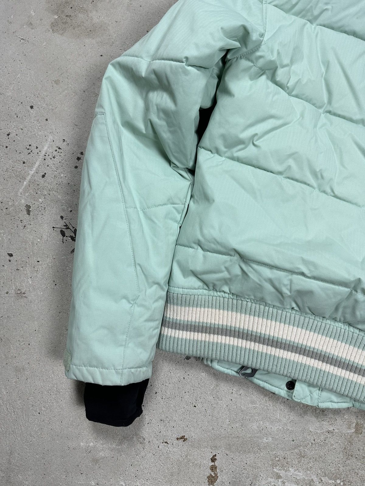 If Six Was Nine × Japanese Brand × Le Grande Bleu (L.G.B.) Vintage Y2K Faux Fur Bomber Mint Jacket Hooded Utility Size US S / EU 44-46 / 1 - 12 Thumbnail