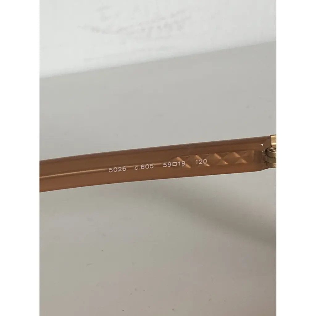Chanel × Vintage CHANEL Sunglasses 5026 Wrap Shield Rhinestone 4017 Vintage Size ONE SIZE - 4 Thumbnail