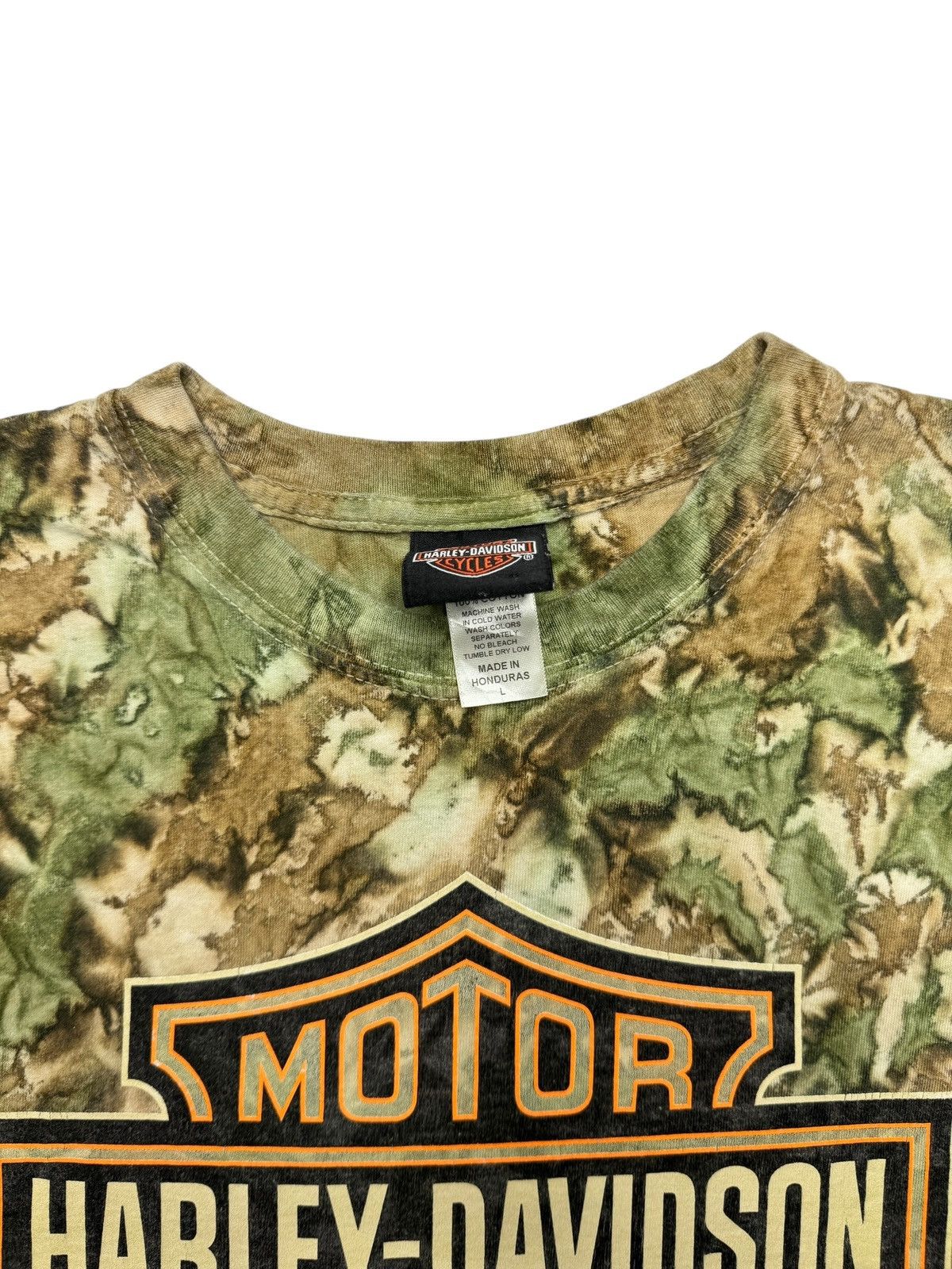 Harley Davidson Y2K Camo Harley Davidson Tee Shirt Size US L / EU 52-54 / 3 - 3 Thumbnail
