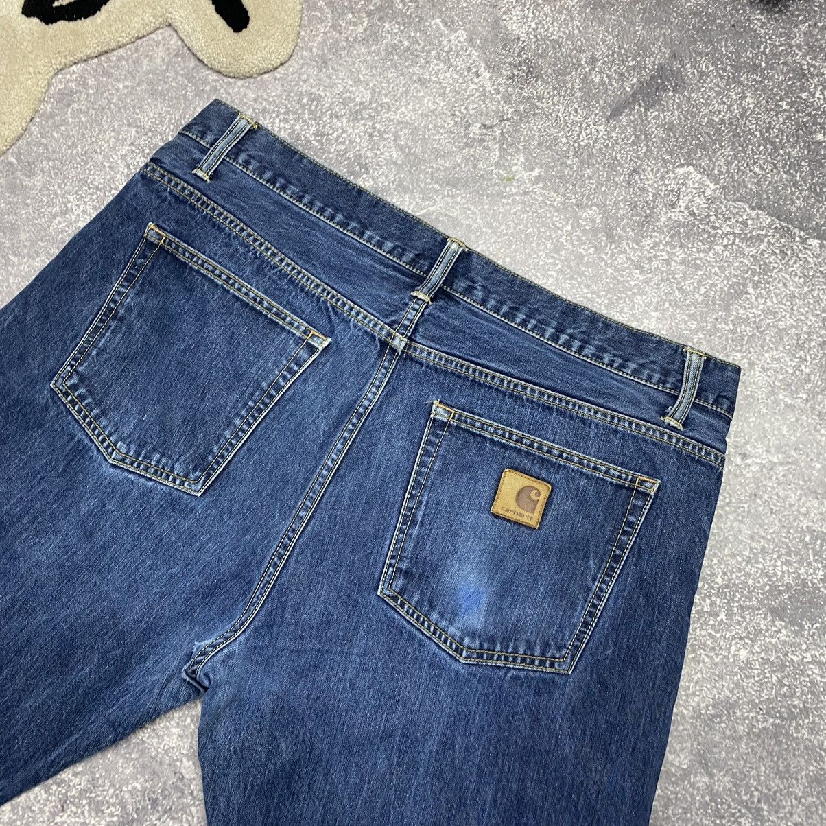 Vintage Vintage Carhartt Wip Patch logo 90’s workwear denim shorts Size US 38 / EU 54 - 3 Thumbnail
