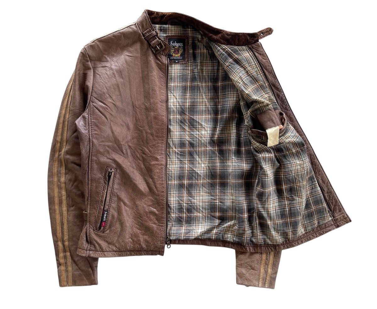 Schott Schott NYC Classic Cafe Racer Leather Jacket Size US M / EU 48-50 / 2 - 4 Thumbnail