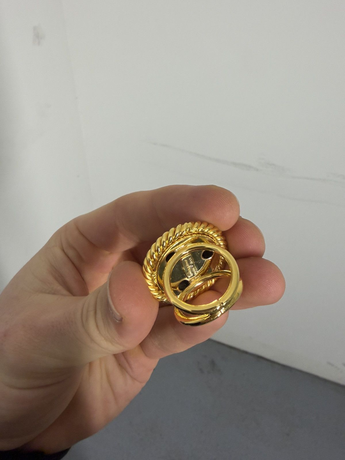 Salvatore Ferragamo Vintage Salvatore Ferragamo Image Gold Plated Ring Size ONE SIZE - 4 Thumbnail