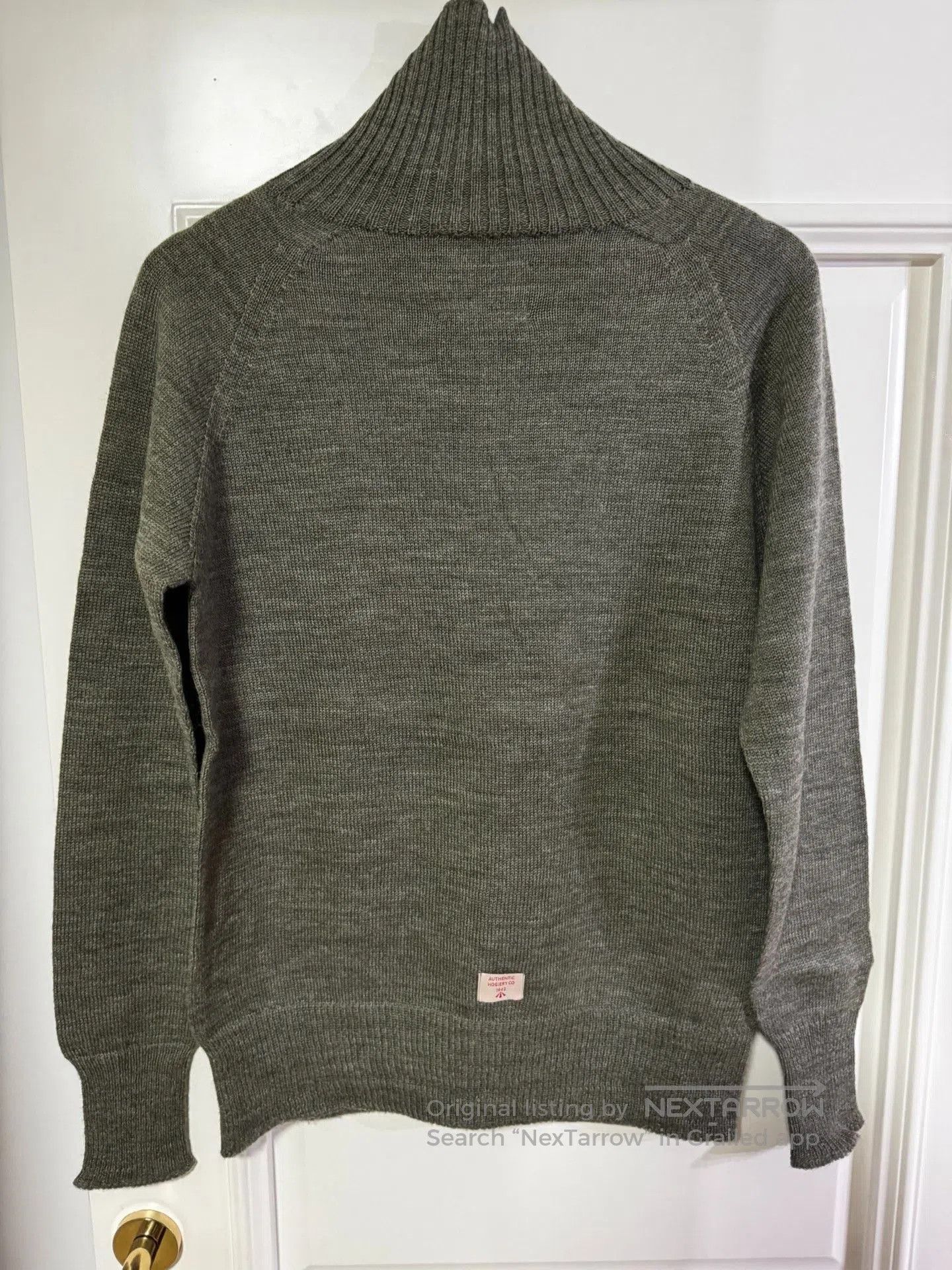 Nigel Cabourn Nigel Cabourn WWII Men's Green Turtleneck. Size US M / EU 48-50 / 2 - 7 Thumbnail