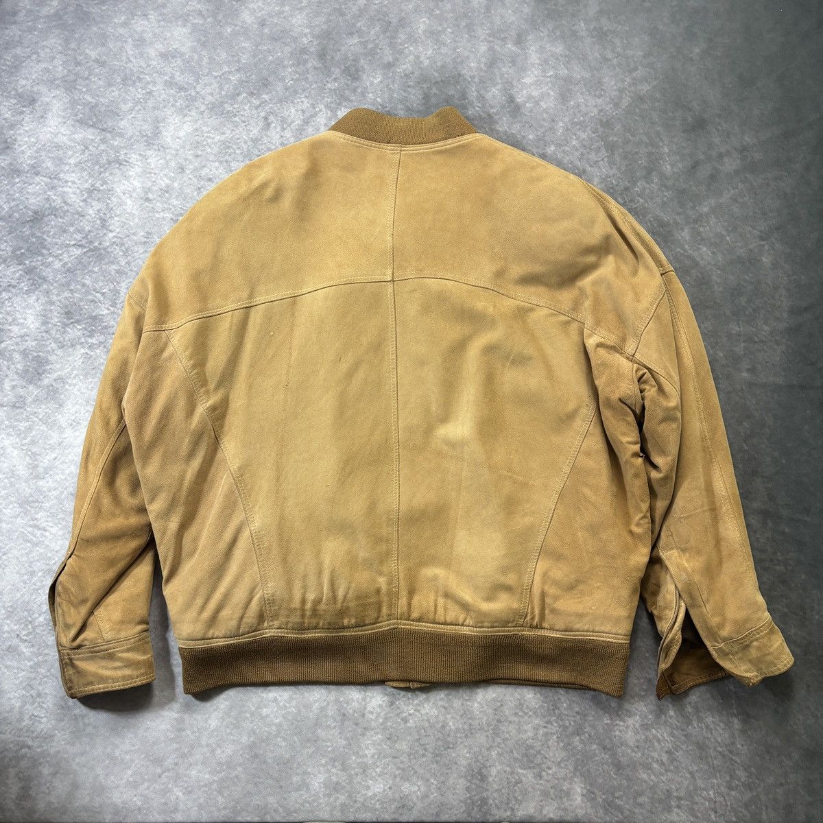 Vera Pelle × Vintage Vintage Suede Bomber Jacket Made in Italy Relaxed Fit 1970s Size US M / EU 48-50 / 2 - 3 Thumbnail