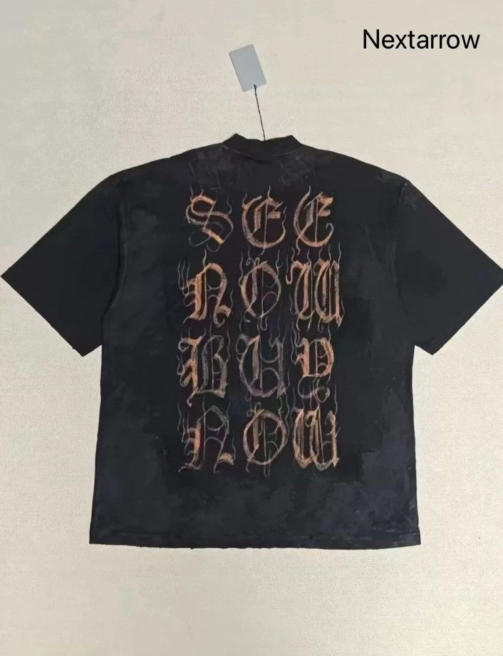 Balenciaga Balenciaga 23fw distressed short sleeves2412-Nextarrow Size US S / EU 44-46 / 1 - 2 Thumbnail