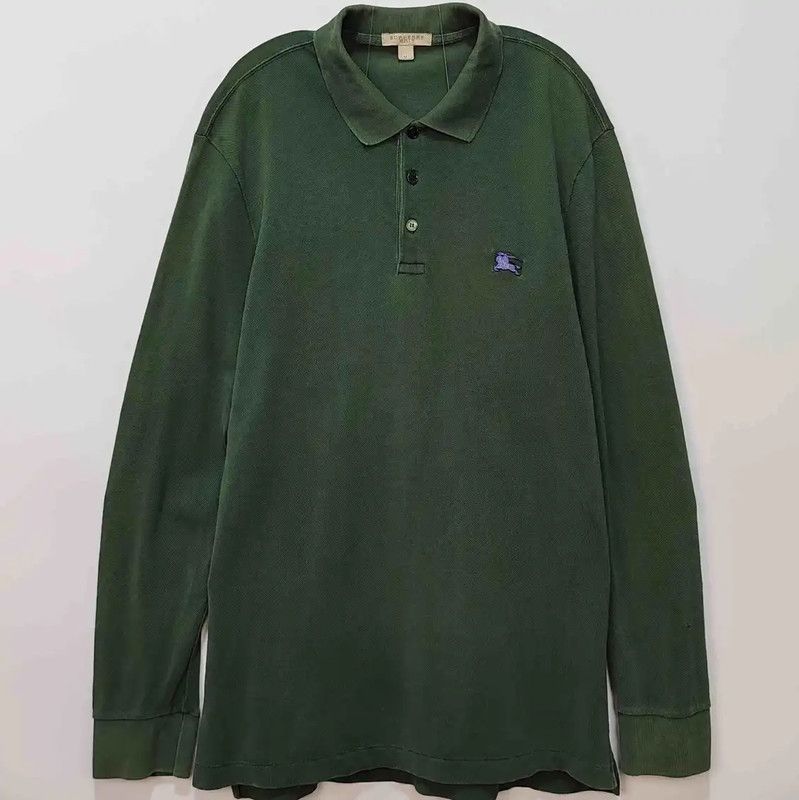 Burberry Burberry Military Green Cotton Men's Polo Size US M / EU 48-50 / 2 - 1 Thumbnail