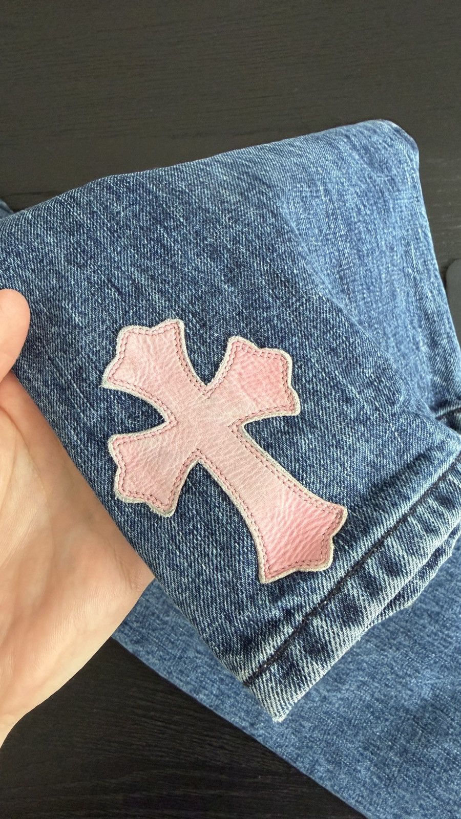 Chrome Hearts CHROME HEARTS COTTON CANDY CROSS PATCH DENIM JEANS 1/1 Size US 40 / EU 56 - 10 Thumbnail