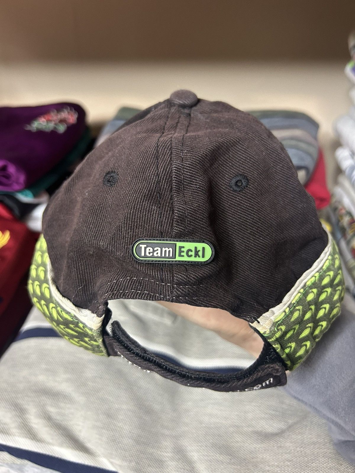 Vintage Vintage Kawasaki Racing Team x Team Eckl Cap #17 Signed Size ONE SIZE - 4 Thumbnail