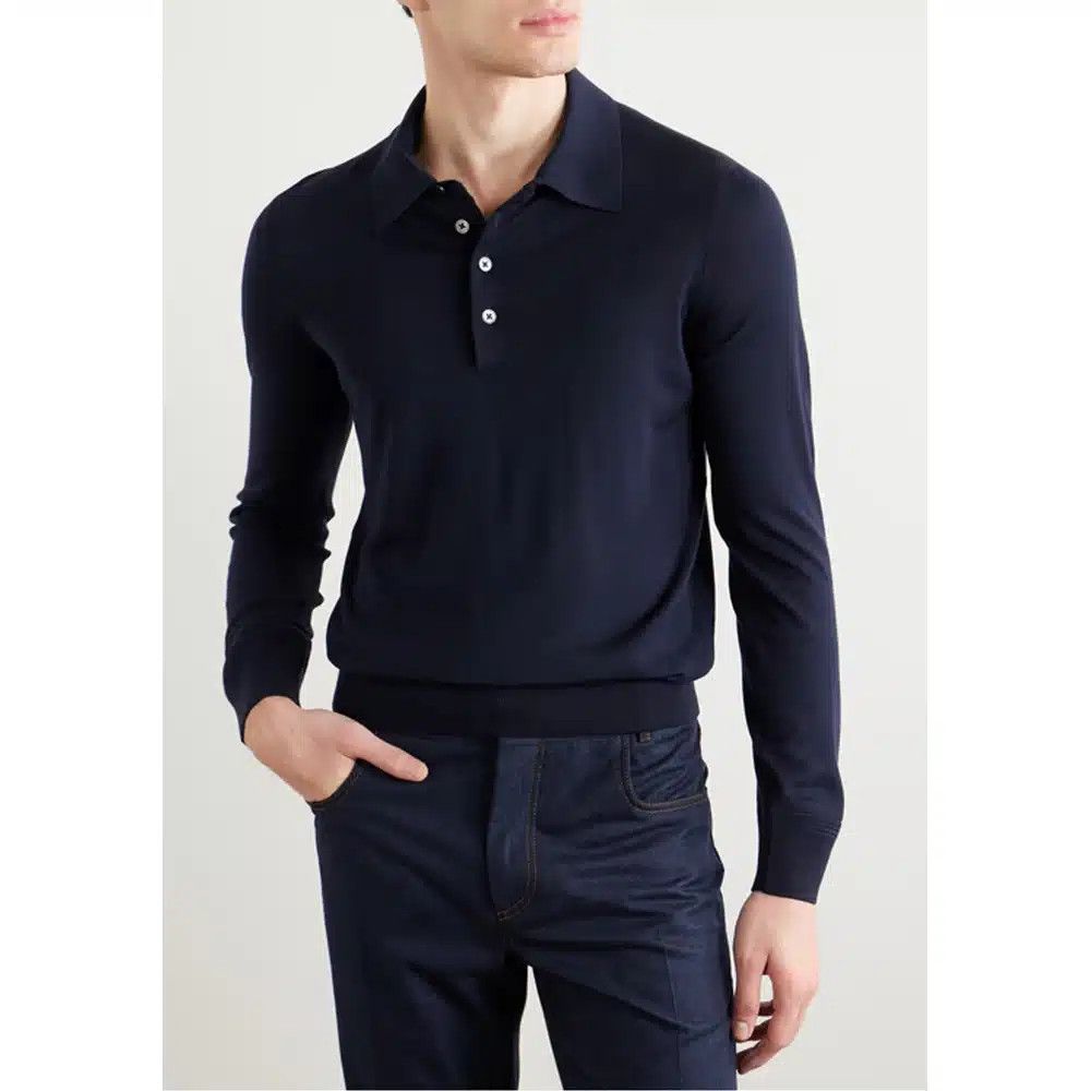 Tom Ford o1loc1c0724 Polo Shirt in Dark Blue Size US S / EU 44-46 / 1 - 1 Preview