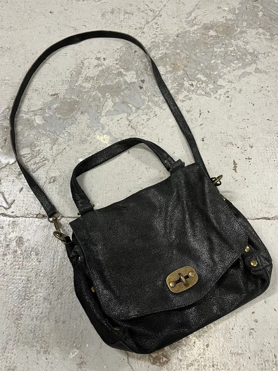 Miu Miu 2000s Miu Miu Black Archive Leather Crossbody Bag Size ONE SIZE - 2 Thumbnail