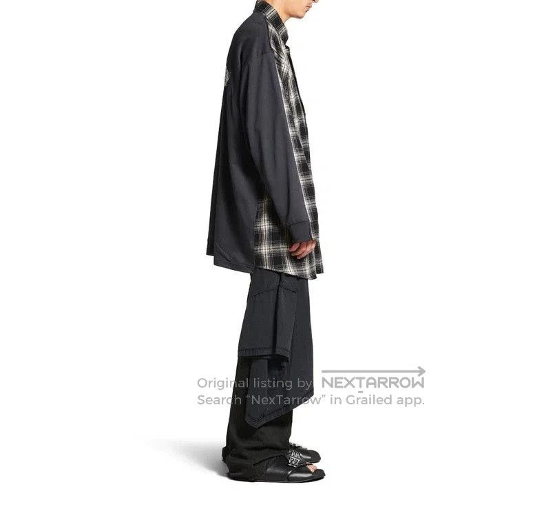 Balenciaga Balenciaga 25 Paneled Plaid Shirt. Size US S / EU 44-46 / 1 - 7 Thumbnail
