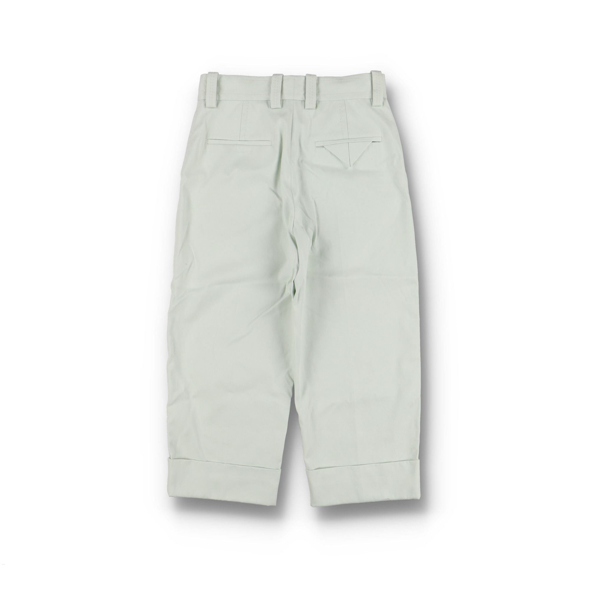 Bottega Veneta Light Cyan Cotton Twill Culotte Trousers Size 26" / US 2 / IT 38 - 7 Thumbnail