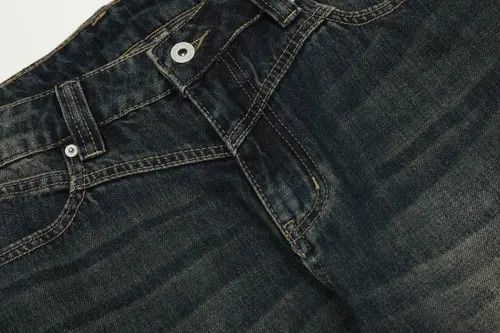 Hypebeast × Japanese Brand American retro washed straight loose casual flared jeans Size US 32 / EU 48 - 4 Thumbnail