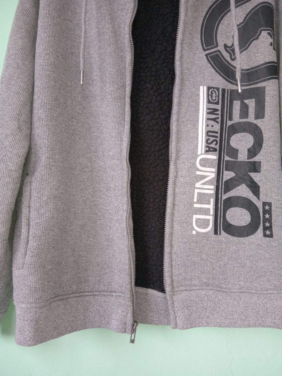 Ecko Unltd. Ecko Unltd Men's Full Zip Thermal Sherpa Hoodie Size US L / EU 52-54 / 3 - 8 Thumbnail