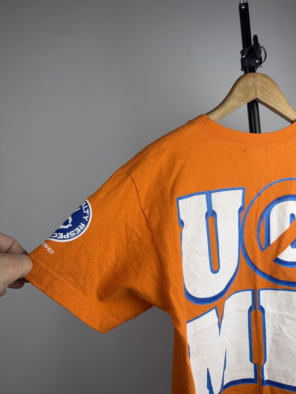 WWE WWE 2008 John Cena Never Give Up Tee Orange Youth L / S Size US S / EU 44-46 / 1 - 15 Thumbnail