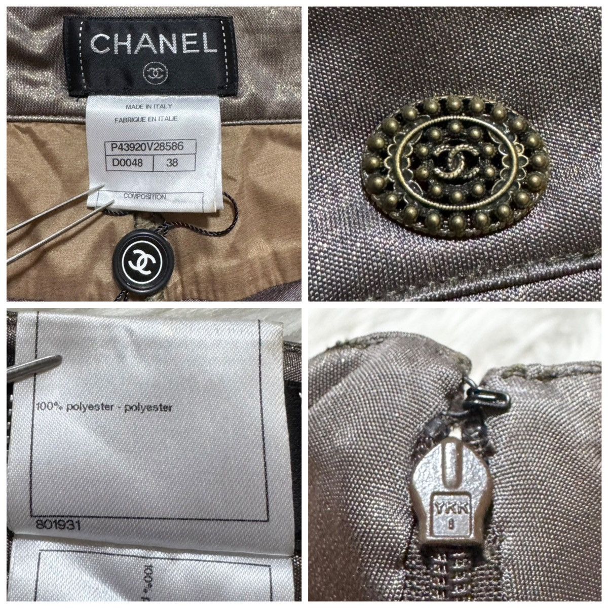 Chanel COCO decoration super stretch pants leggings