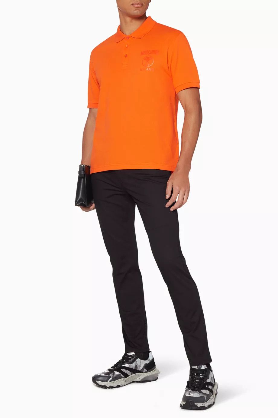 Moschino o1y0225 Logo Polo Shirt in Orange Size US XL / EU 56 / 4 - 4 Thumbnail