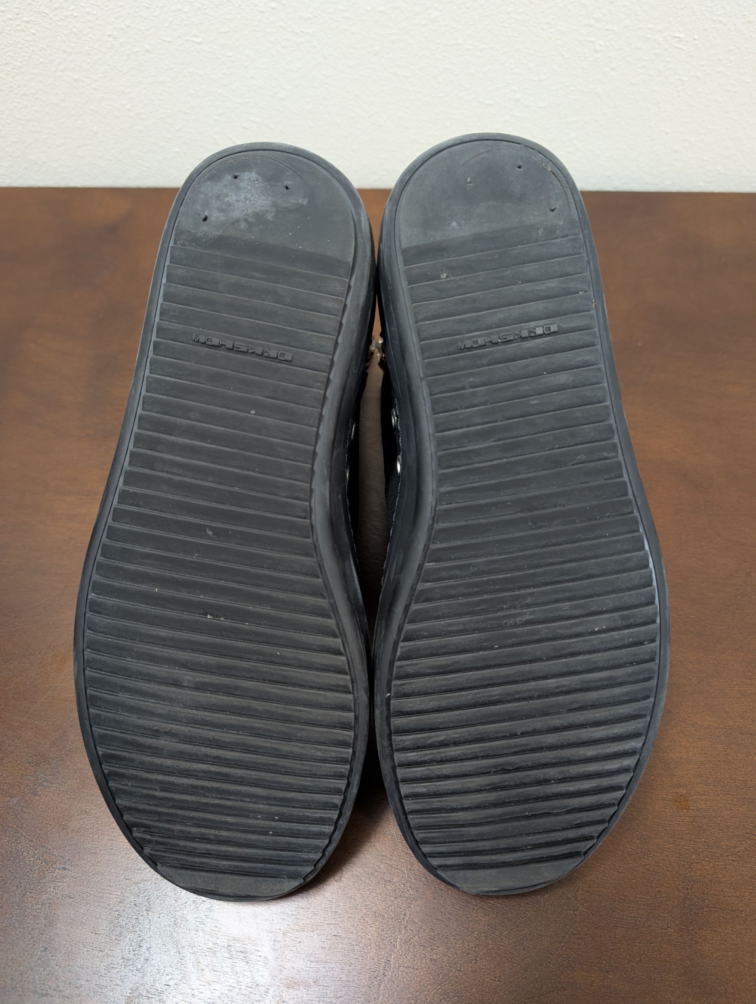 Rick Owens Drkshdw Rick Owens DRKSHDW Black Coated Sneakers Size US 9 / EU 42 - 7 Thumbnail