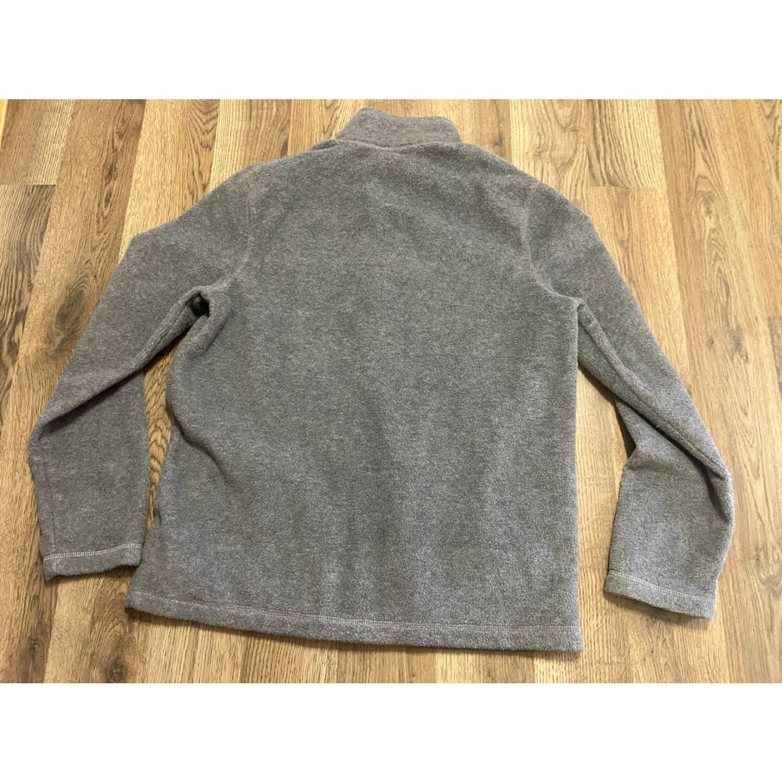 Croft & Barrow VINTAGE CROFT&BARROW Sweater (Womens) Gray Full Zip Winter Fleece Patches Size S - Casual, Regular Fit, Ladies Size S / US 4 / IT 40 - 2 Thumbnail