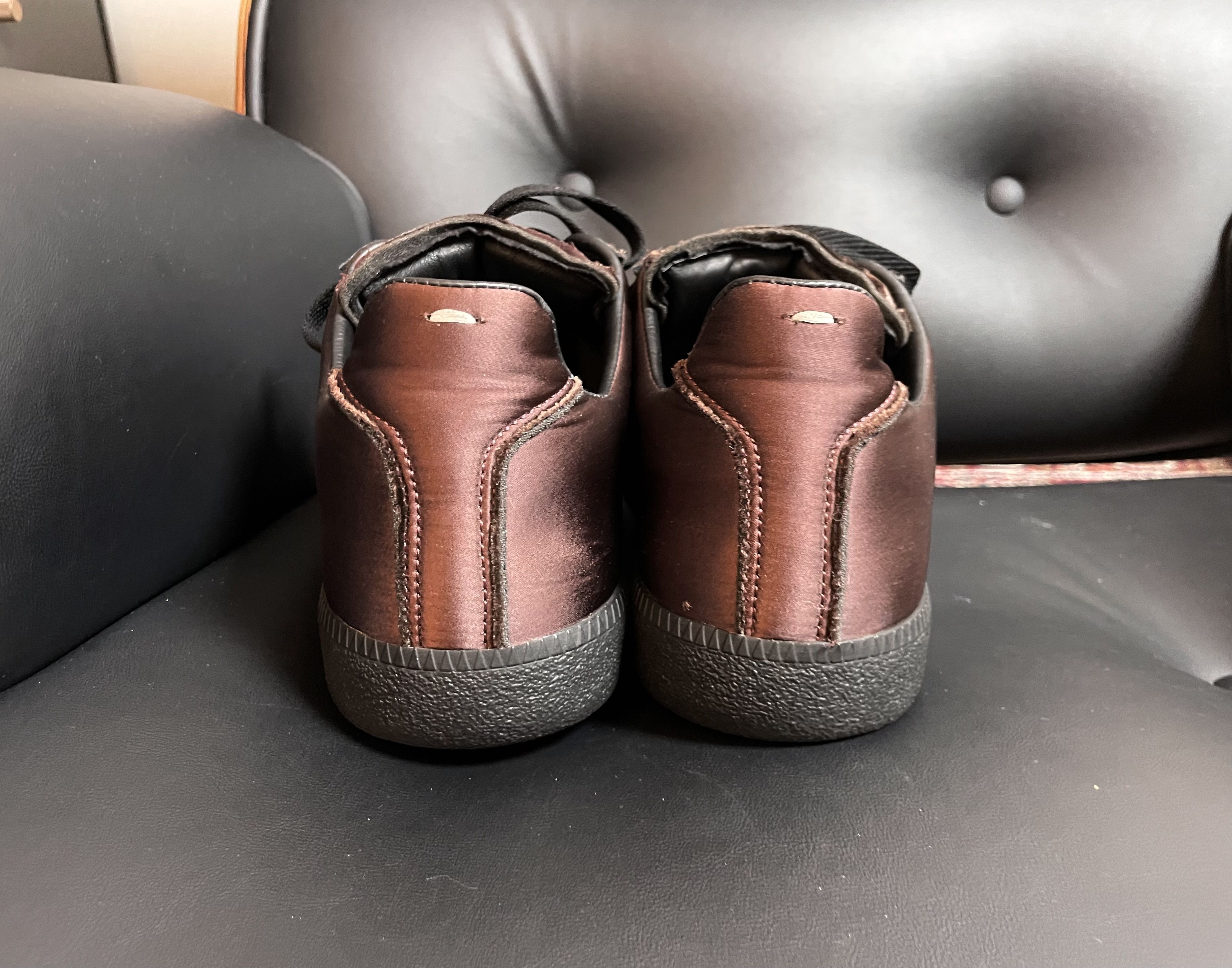 Maison Margiela Maison Margiela GAT (Satin Burgundy 2019) Size US 12 / EU 45 - 14 Thumbnail