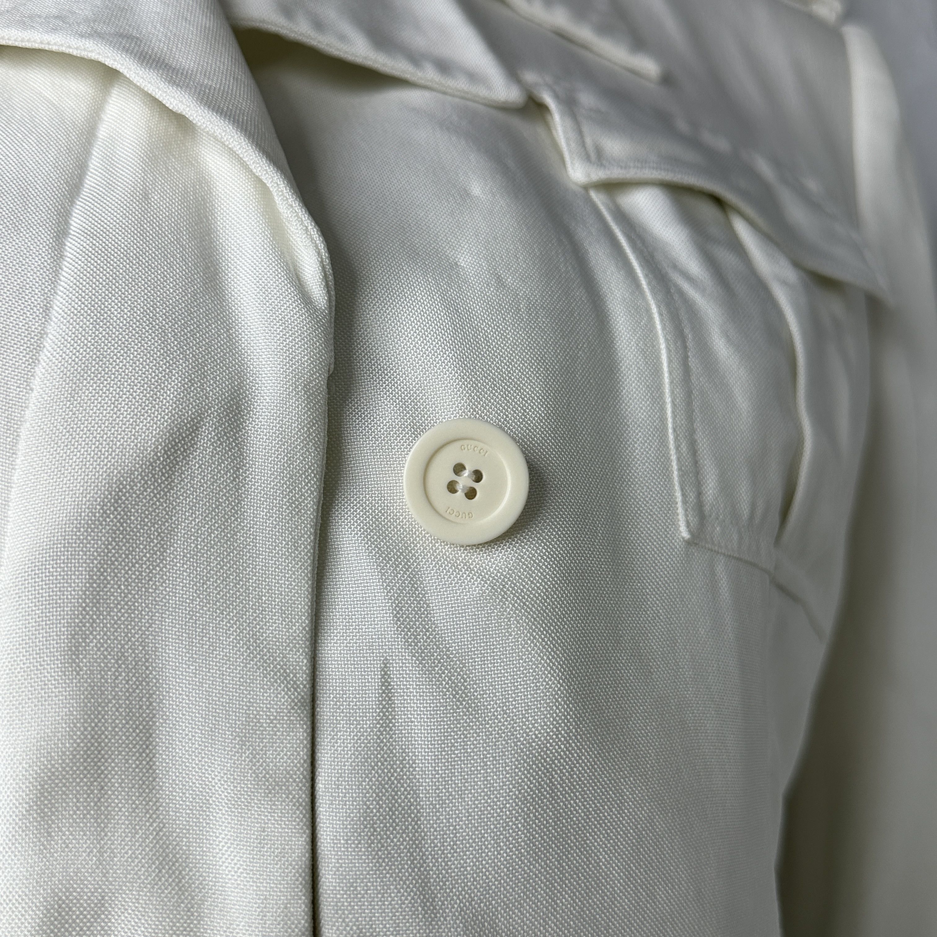 Gucci × Vintage Vintage Gucci Padded Shoulders Blazer 00s Size 25" / US 0 / IT 36 - 13 Thumbnail