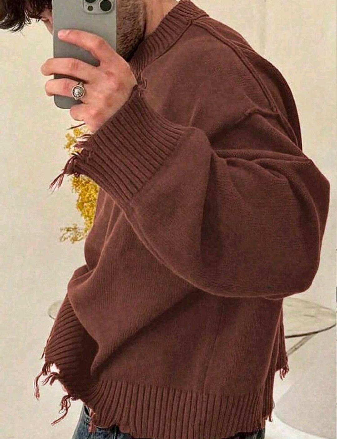 Japanese Brand Unisex Casual Loose Fit Ribbed Knit Sweater Size US XXL / EU 58 / 5 - 2 Thumbnail
