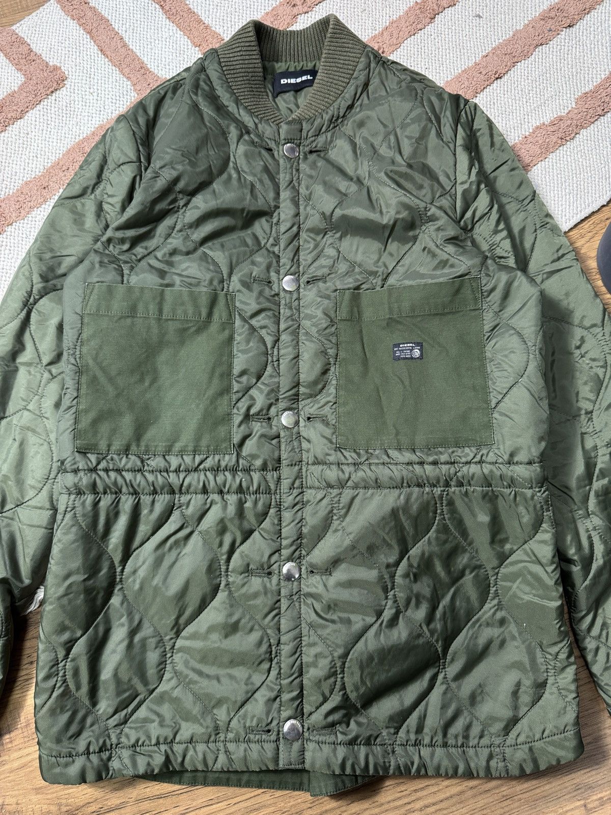 Diesel VINTAGE DIESEL 2000s QUILTED NYLON JACKET Size M / US 6-8 / IT 42-44 - 3 Thumbnail