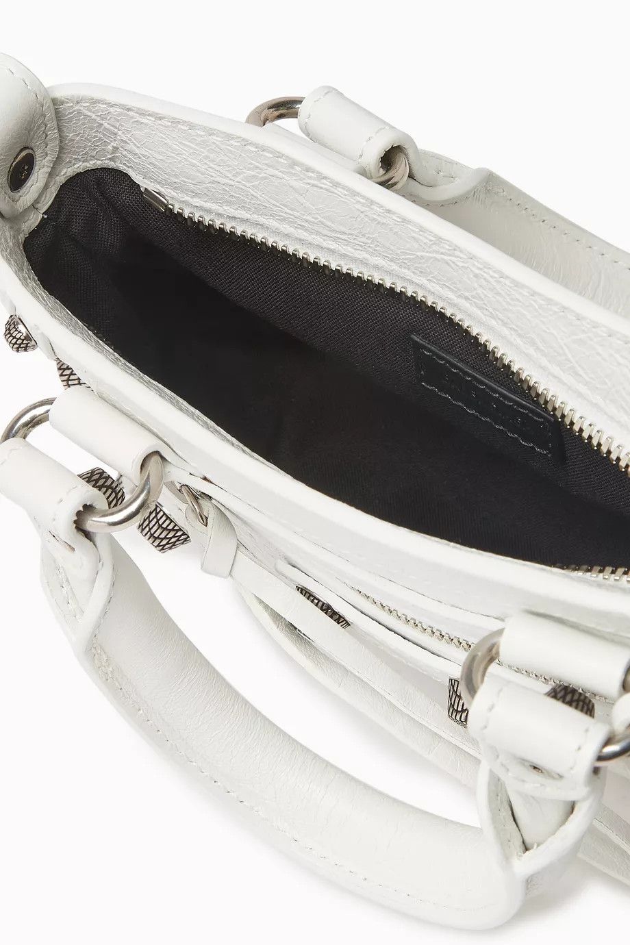 Balenciaga o1srvl11e1124 Size: OS / Neo Cagole Mini Tote Bag in White Size ONE SIZE - 4 Thumbnail