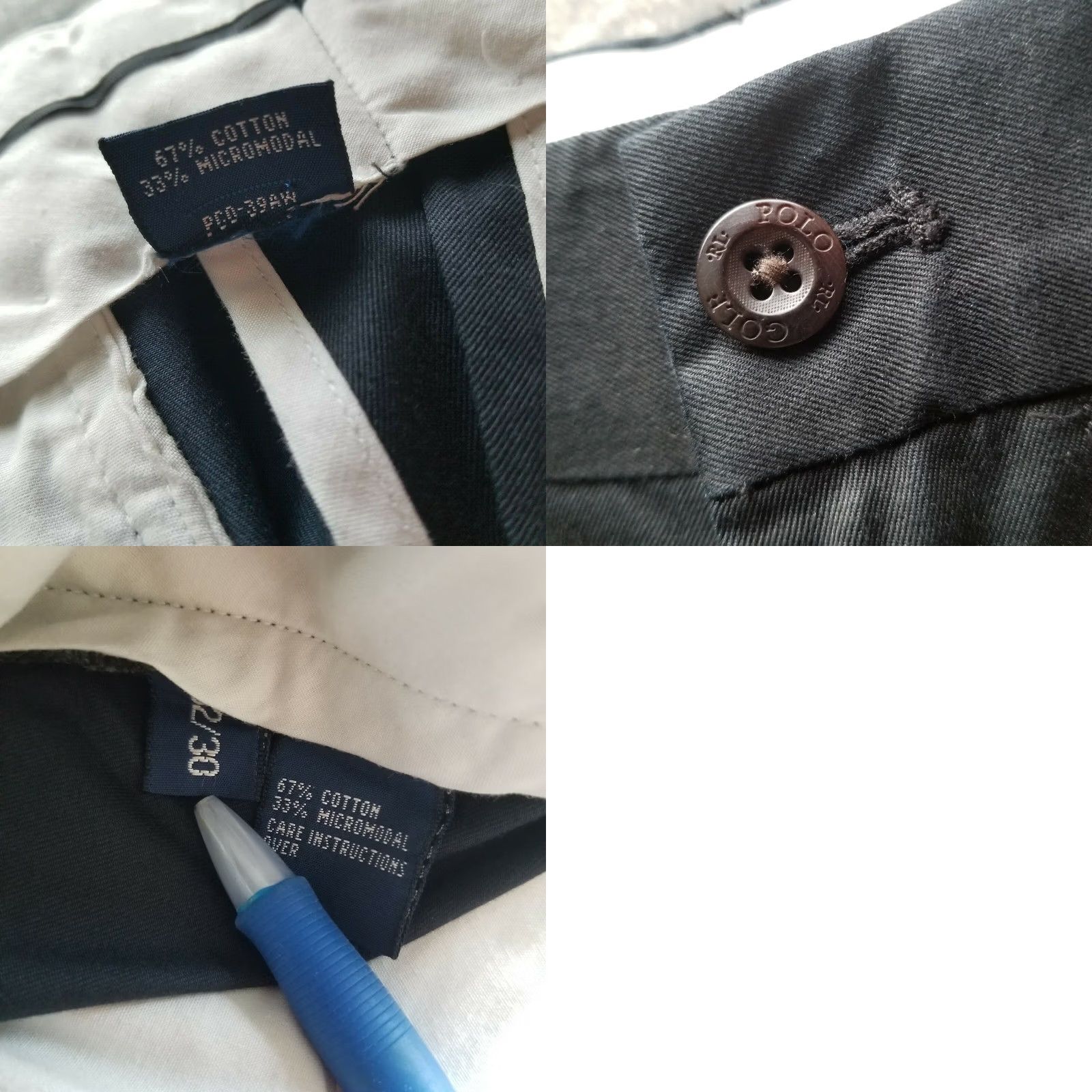 Polo Ralph Lauren Ralph Lauren Mens Chino Pants Polo Golf Activewear Black 32/30 Cuffed Straight Classic Denim? Size US XS / EU 42 / 0 - 8 Thumbnail