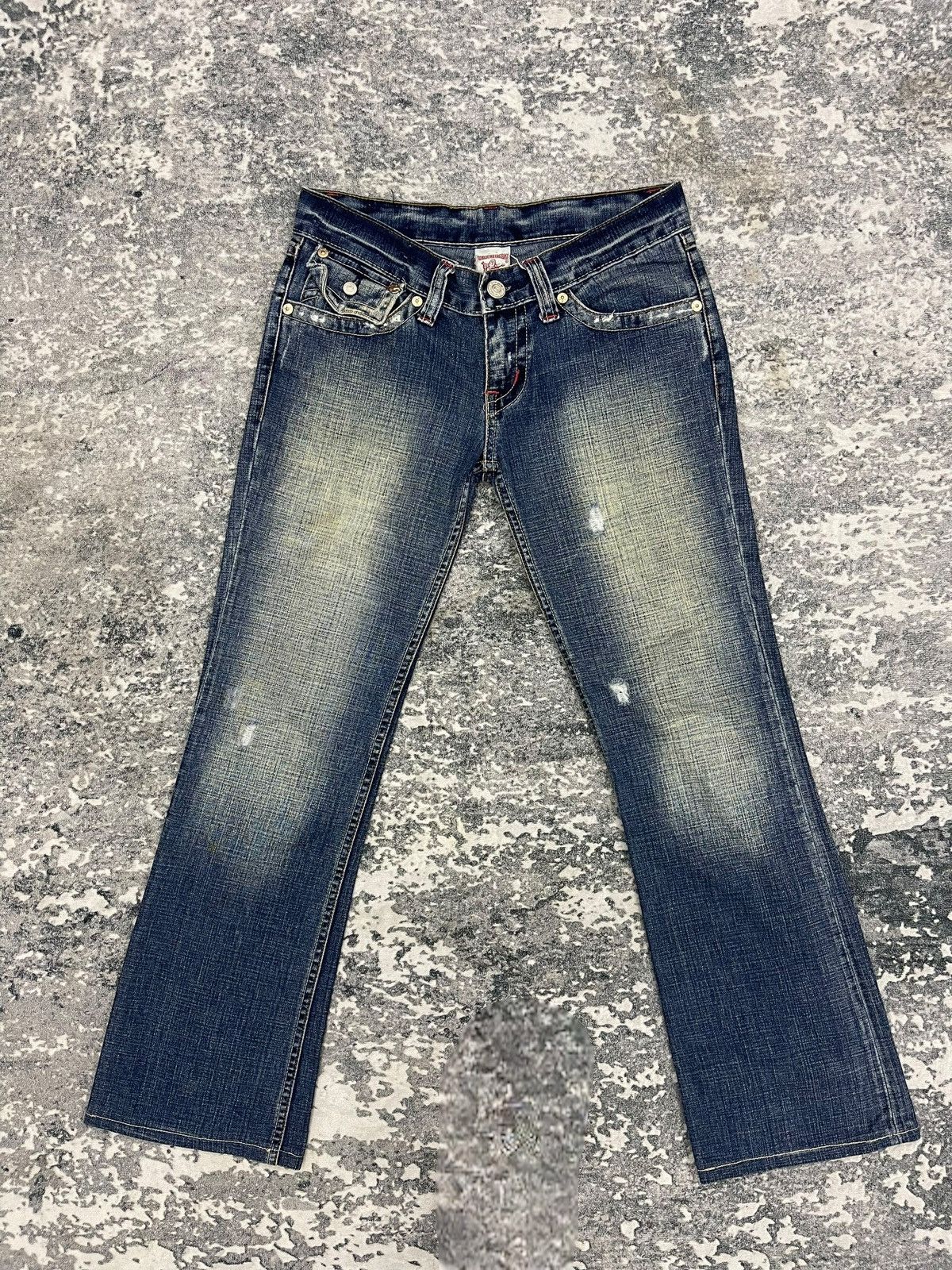 image of Jean x True Religion Vintage True Religion Section 803 Flared Denim in Blue, Women's (Size 30)