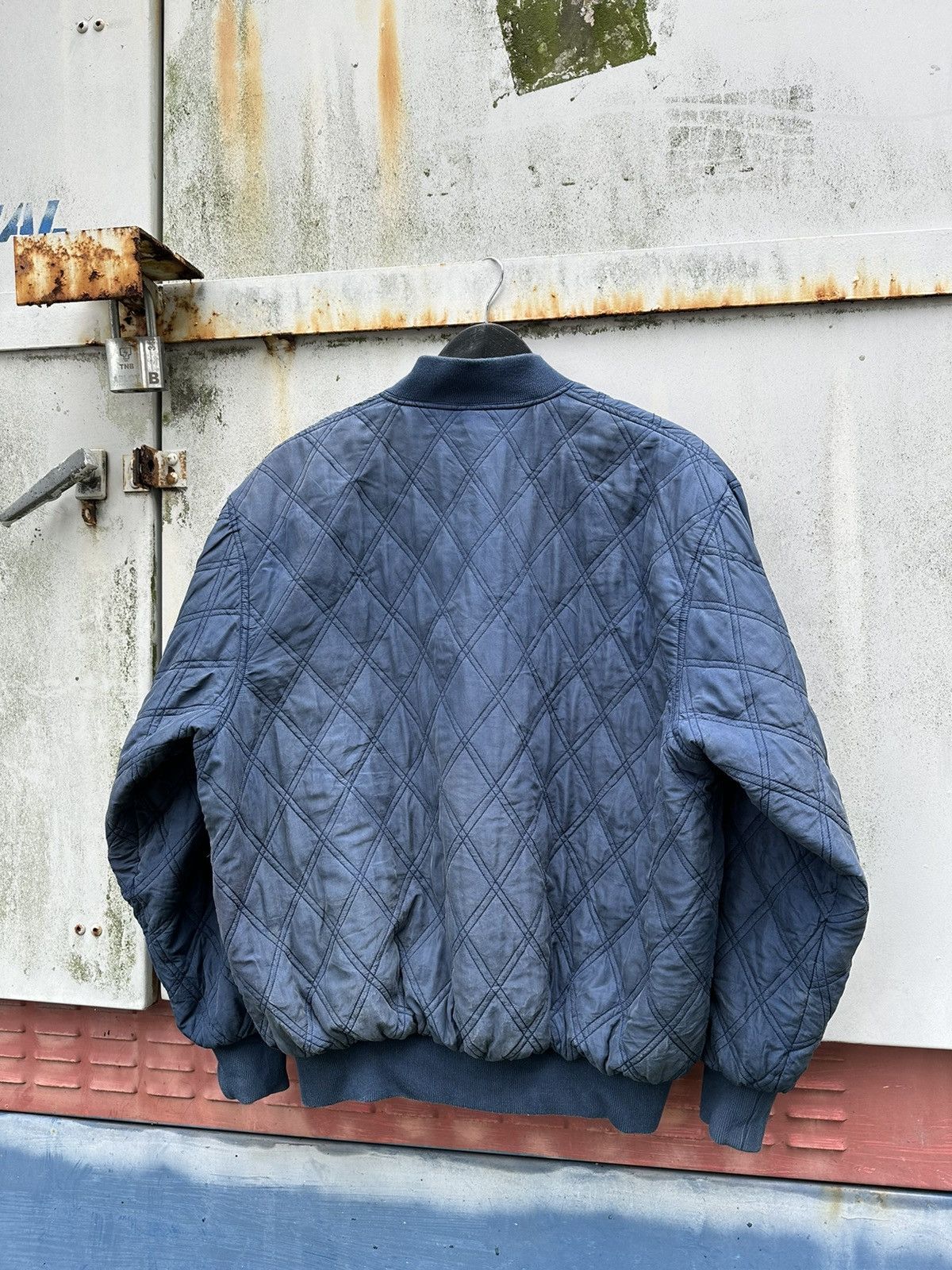 Vintage 👹Vintage Whitby Quilted Light Puffer Bomber Jacket Size US L / EU 52-54 / 3 - 7 Thumbnail