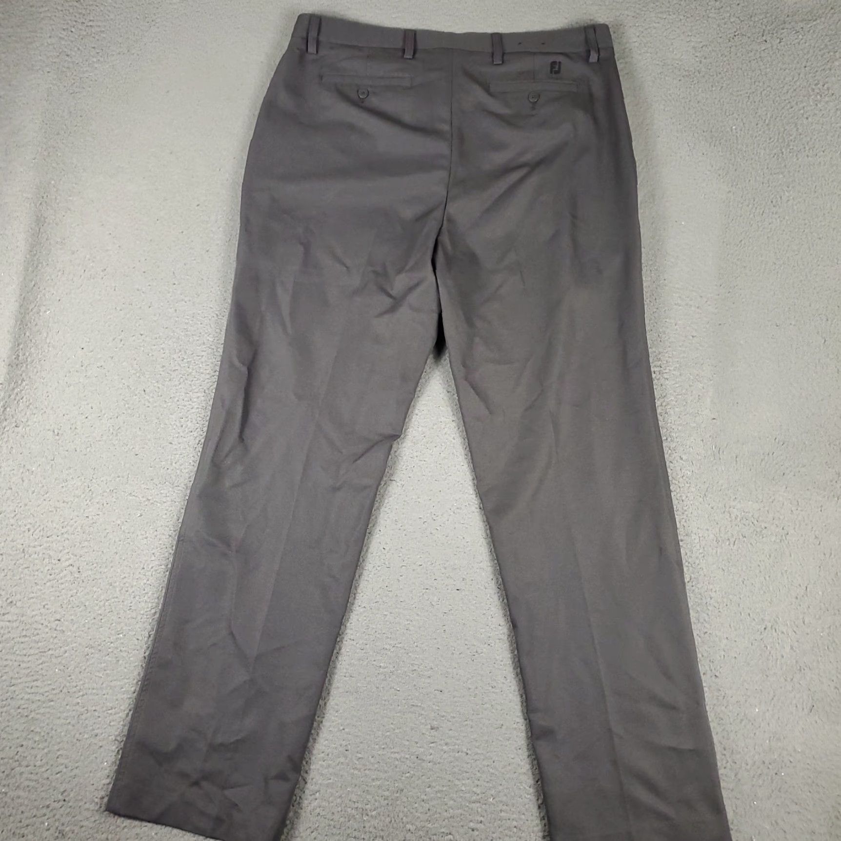 Footjoy FootJoy Pants Mens 38x34 Gray Stretch Flat Front Chino Trousers Regular Size 38 Gray FootJoy Size US 38 / EU 54 - 7 Thumbnail