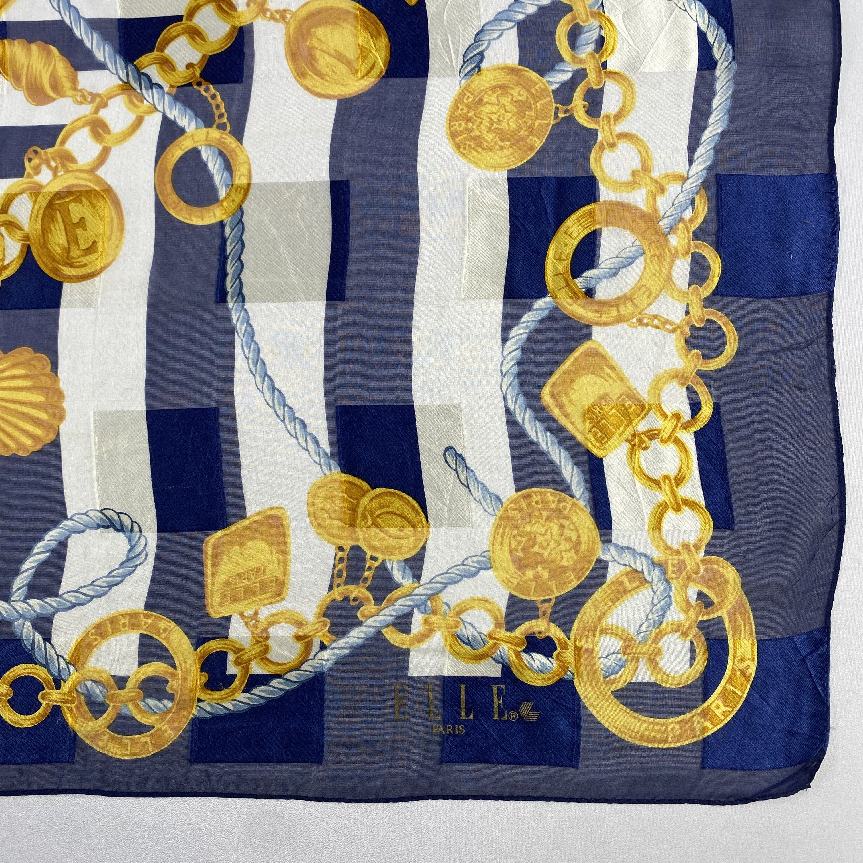 Japanese Brand × Vintage Vintage Elle Paris Silk Scarf SS085 Size ONE SIZE - 2 Thumbnail
