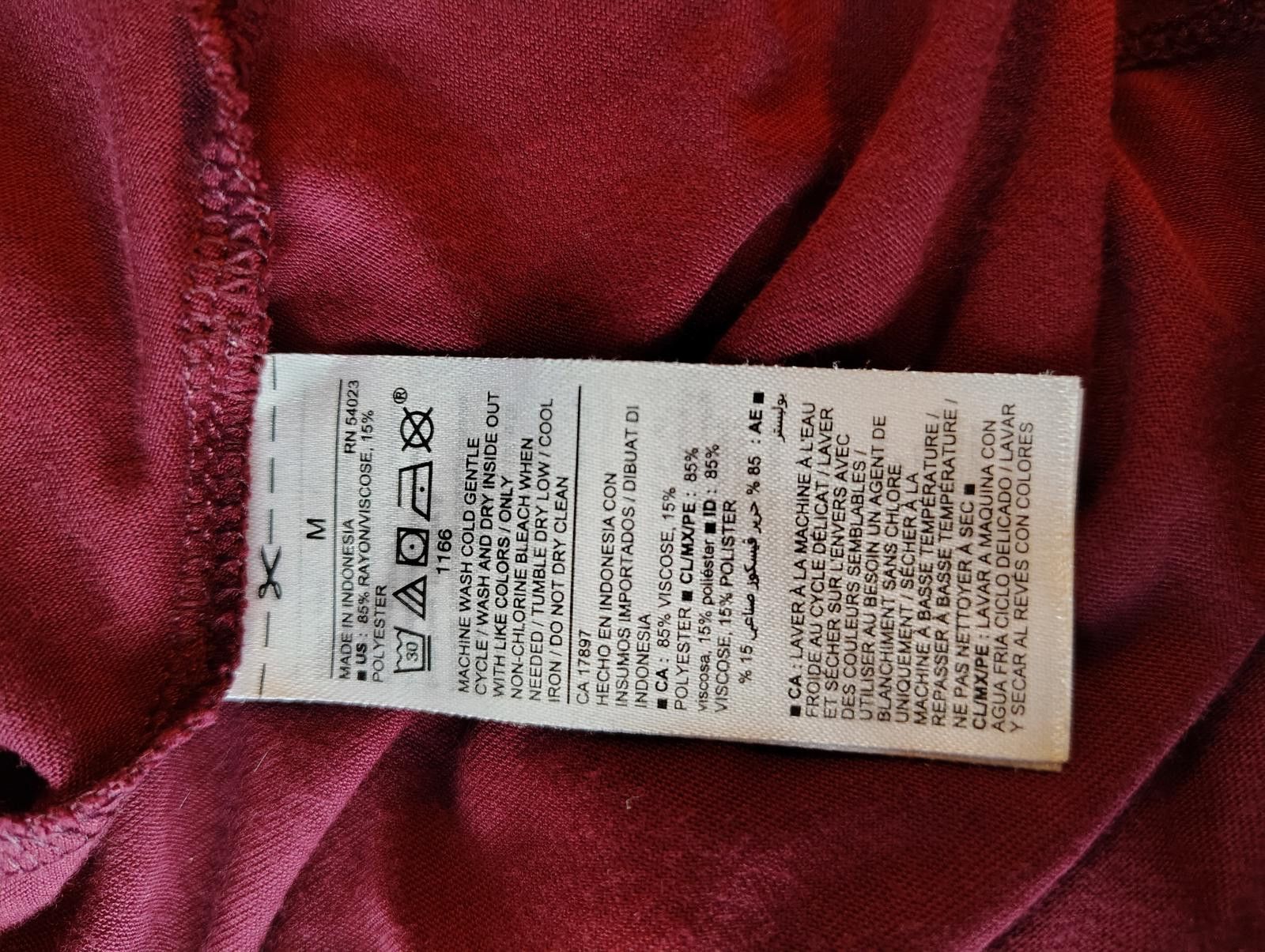 Old Navy Old Navy Long Sleeve A line Wrap Dress - Burgundy Size M Size M / US 6-8 / IT 42-44 - 7 Thumbnail