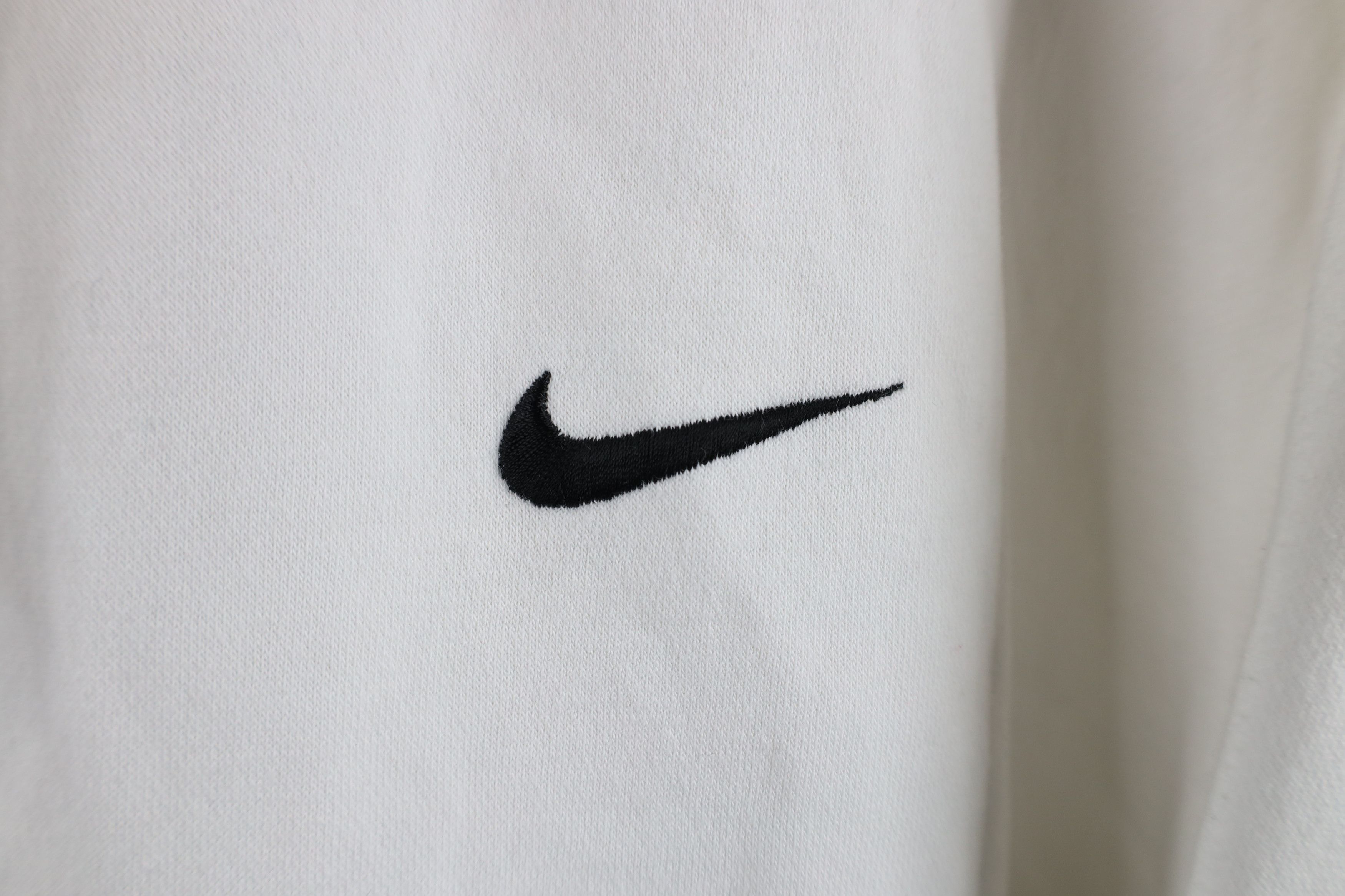 Nike × Vintage Vintage Nike Scott Mini Swoosh Hoodie Sweatshirt White Size US XL / EU 56 / 4 - 4 Thumbnail