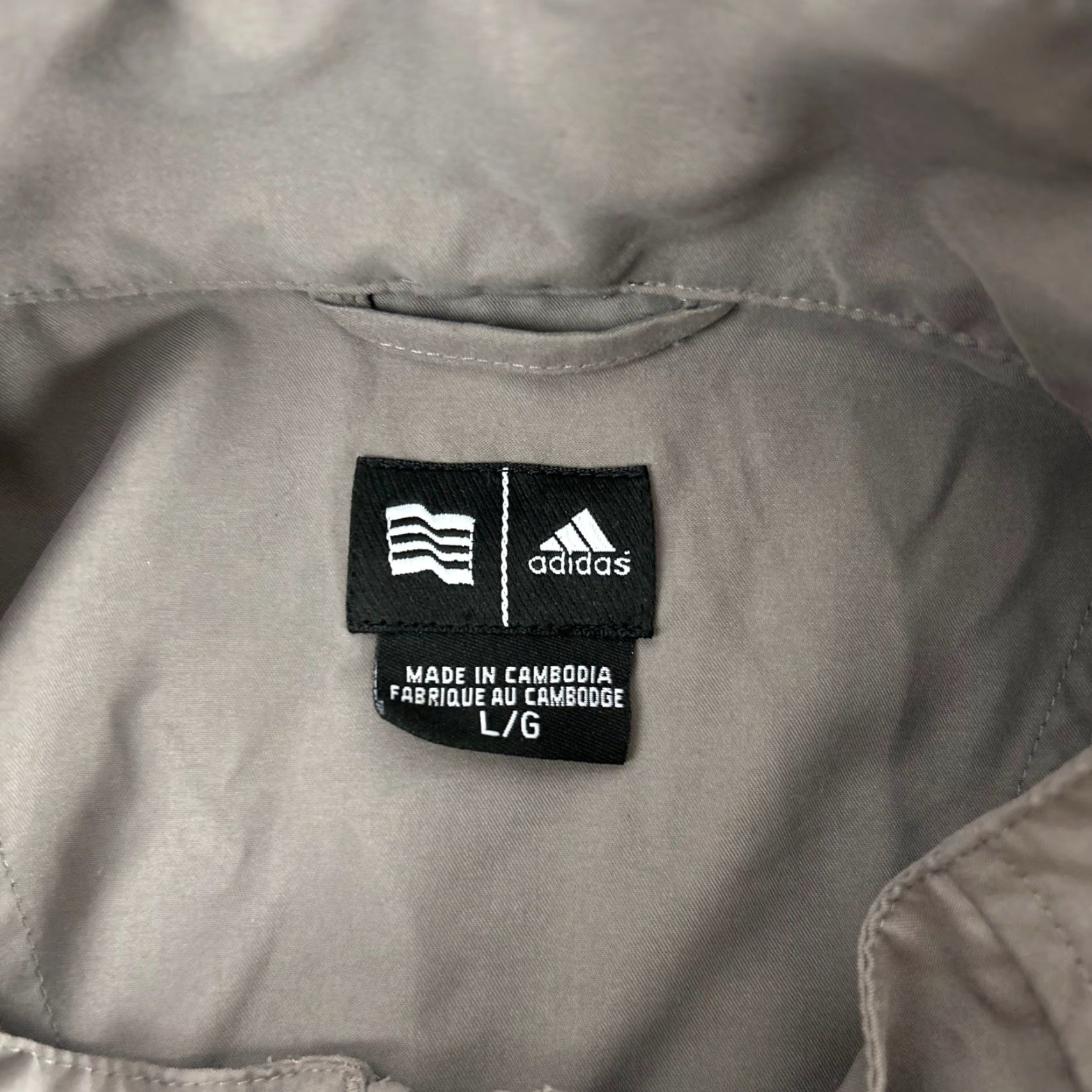 Adidas Adidas Windbreaker Mens Large Gray Short Sleeve 1/4 Zip Wicked Stick Jacket Fall Spring Golf Gym & Training Mens Size US 33 - 4 Thumbnail