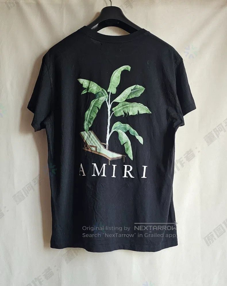 Amiri Amiri Size M Coconut printed short sleeve T-shirt with lett Size US M / EU 48-50 / 2 - 1 Thumbnail