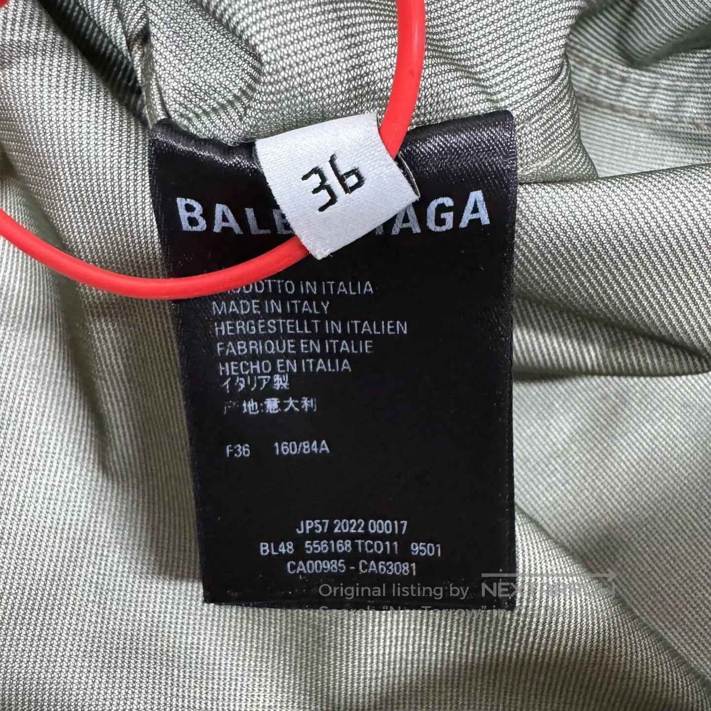 Balenciaga Balenciaga Oversized Back Logo Windbreaker. Size XS / US 0-2 / IT 36-38 - 7 Thumbnail
