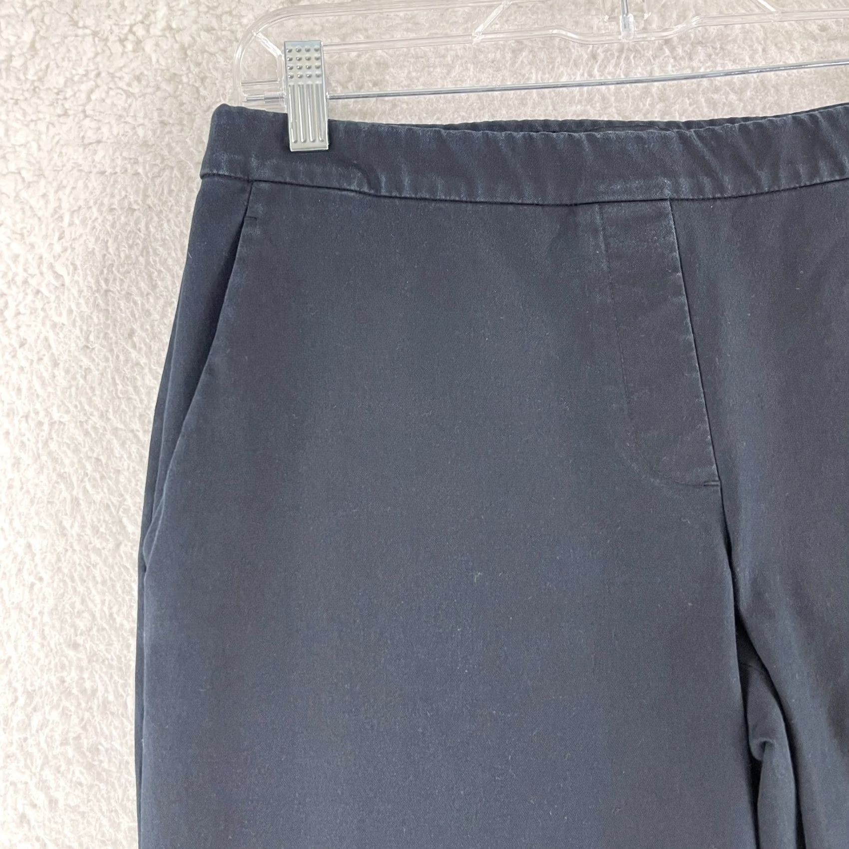 Theory Theory Thaniel Approach Pants Womens Size 6 Black Slim Fit Pull On Made in USA Size 28" / US 6 / IT 42 - 4 Thumbnail