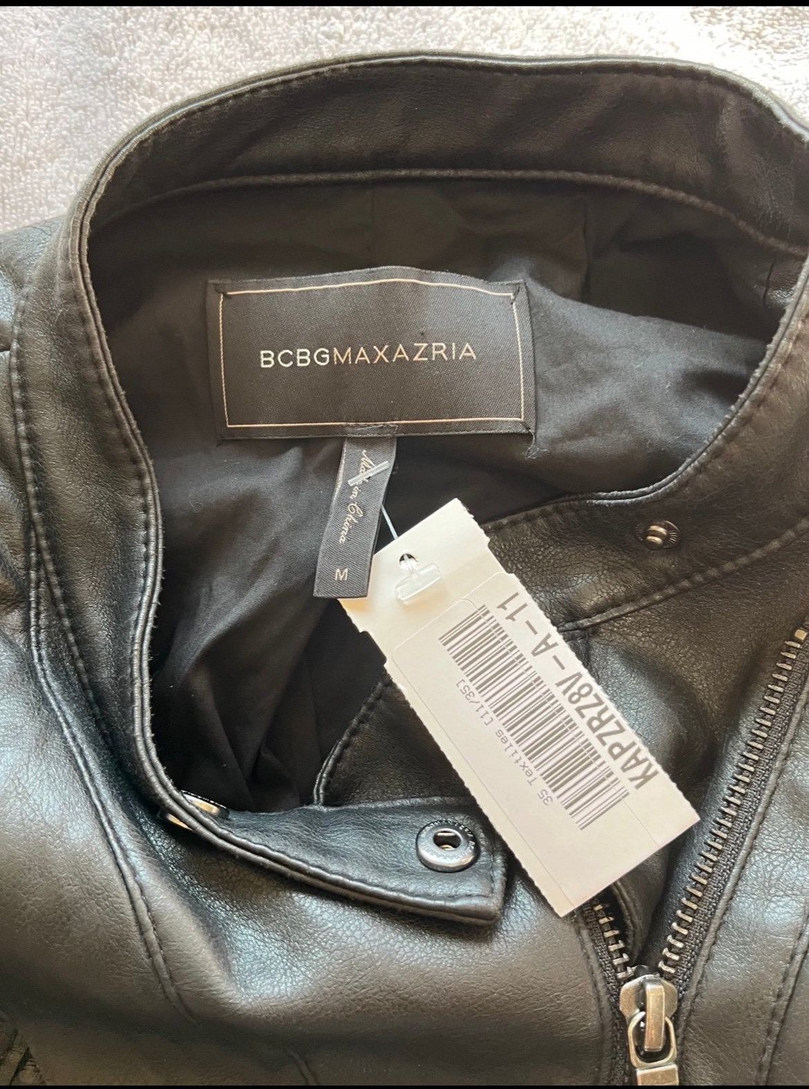 Bcbgmaxazria BCBGMaxAzria Misa Blocked Moto Jacket Size M / US 6-8 / IT 42-44 - 3 Thumbnail