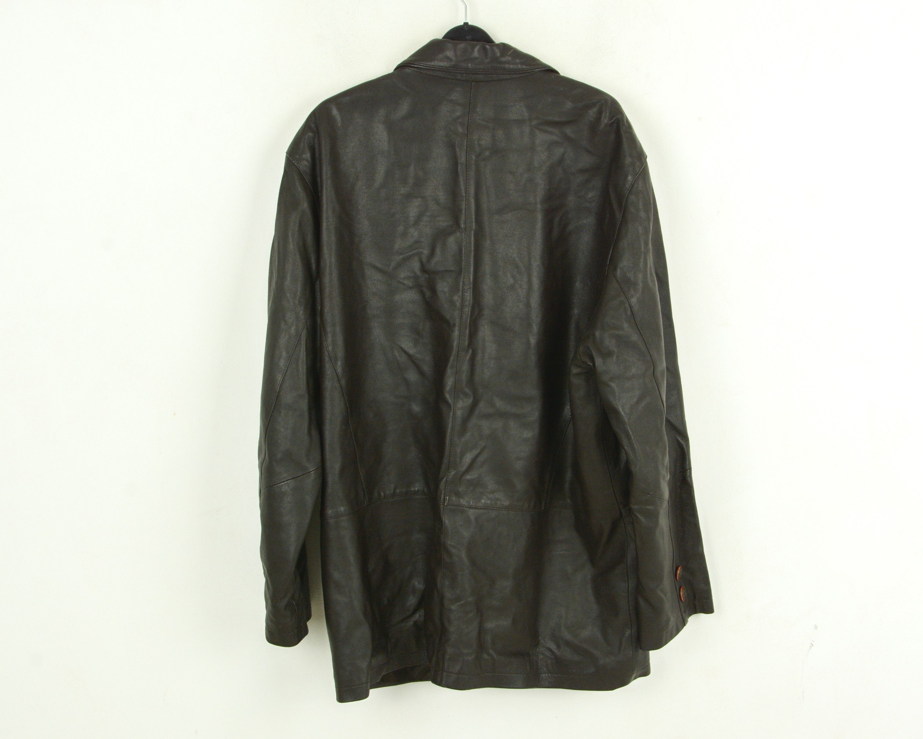 Leather × Vintage UK 42 US Leather Jacket Over Sport Coat Winter EU 52 VTG Size US L / EU 52-54 / 3 - 4 Thumbnail