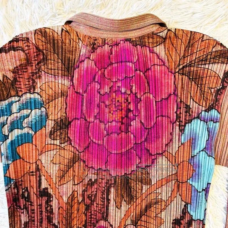 Issey Miyake Issey Miyake Vintage Peony Print Top Size L / US 10 / IT 46 - 7 Thumbnail